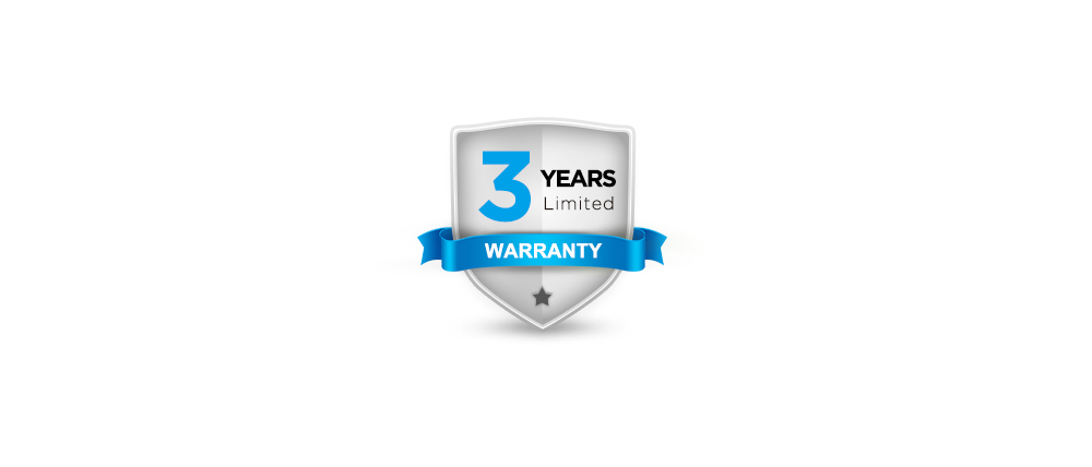 A 3-year warranty and thoughtful services